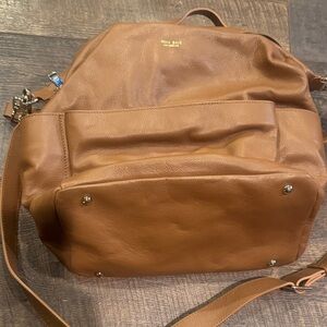 Brown Leather Baby Bag